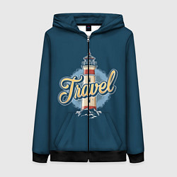 Женская толстовка на молнии Путешествие