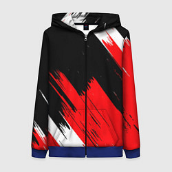 Толстовка на молнии женская ТЕКСТУРА, цвет: 3D-синий