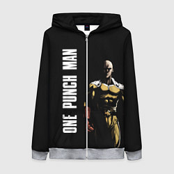 Женская толстовка на молнии One Punch Man