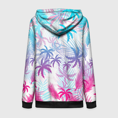 Женская толстовка на молнии GTA VICE CITY / 3D-Черный – фото 2