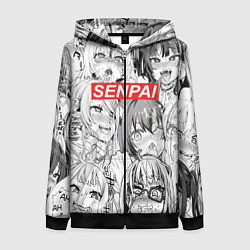 Женская толстовка на молнии SENPAI