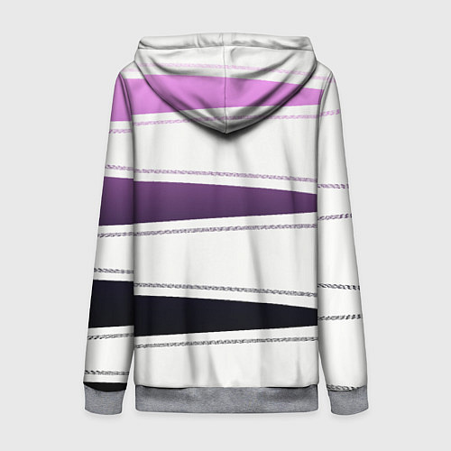 Женская толстовка на молнии У мeня / 3D-Меланж – фото 2