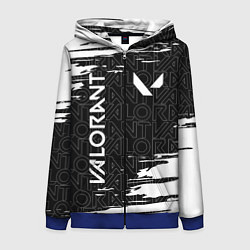 Толстовка на молнии женская VALORANT ВАЛОРАНТ, цвет: 3D-синий