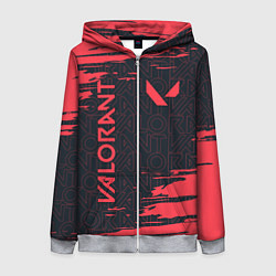 Женская толстовка на молнии VALORANT ВАЛОРАНТ