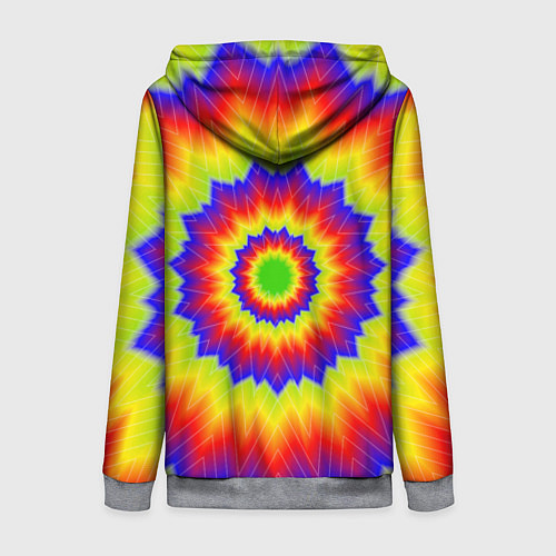 Женская толстовка на молнии Tie-Dye / 3D-Меланж – фото 2