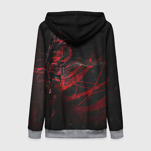 Женская толстовка на молнии DIGITAL 3D / 3D-Меланж – фото 2