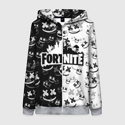 Женская толстовка на молнии FORTNITE MARSHMELLO
