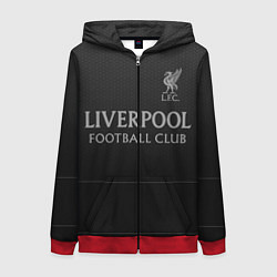 Толстовка на молнии женская LIVERPOOL, цвет: 3D-красный