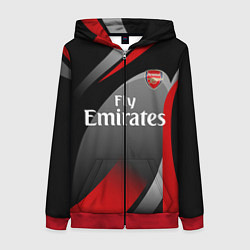 Толстовка на молнии женская ARSENAL UNIFORM, цвет: 3D-красный