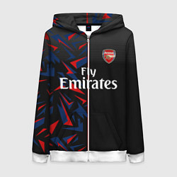 Толстовка на молнии женская ARSENAL UNIFORM 2020, цвет: 3D-белый