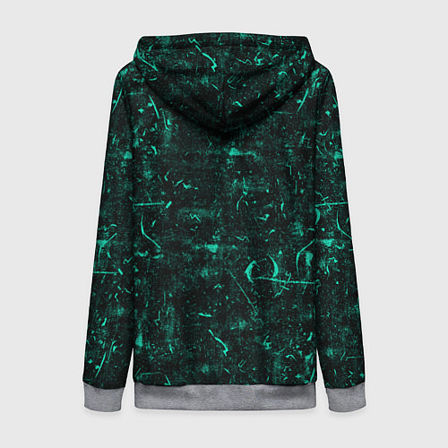 Женская толстовка на молнии Тотемная сова / 3D-Меланж – фото 2