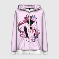Толстовка на молнии женская Космическая Сейлор Мун, цвет: 3D-белый