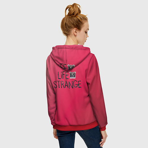 Женская толстовка на молнии ХлояМакс / 3D-Красный – фото 4