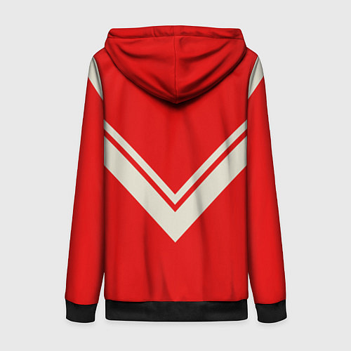 Женская толстовка на молнии СССР хоккейная форма / 3D-Черный – фото 2