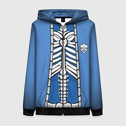 Толстовка на молнии женская КУРТКА САНСА SANS, цвет: 3D-черный