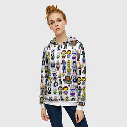 Толстовка на молнии женская UNDERTALE, цвет: 3D-белый — фото 2