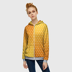 Толстовка на молнии женская ЗЕНИЦУ КИМОНО, цвет: 3D-меланж — фото 2