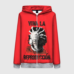 Толстовка на молнии женская VIVA LA, цвет: 3D-меланж