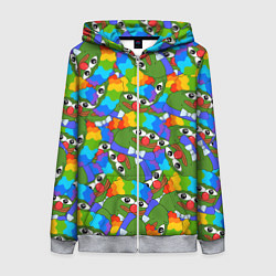 Толстовка на молнии женская ПЕПЕ КЛОУН, цвет: 3D-меланж