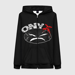 Толстовка на молнии женская Onyx, цвет: 3D-черный