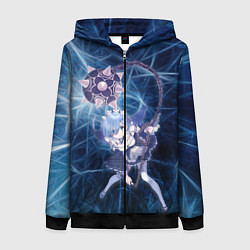 Толстовка на молнии женская Рэм, цвет: 3D-черный