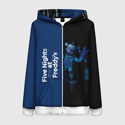 Толстовка на молнии женская Five Nights At Freddy, цвет: 3D-белый