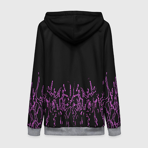 Женская толстовка на молнии GHOSTEMANE / 3D-Меланж – фото 2