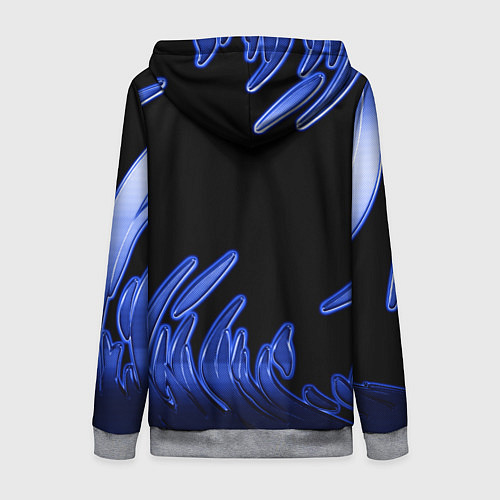 Женская толстовка на молнии Subaru / 3D-Меланж – фото 2