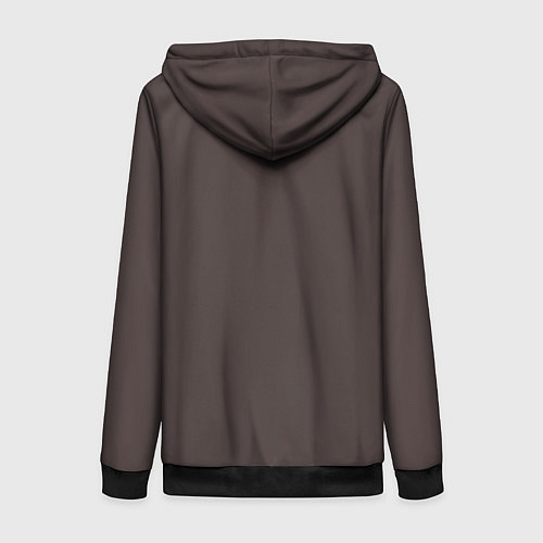 Женская толстовка на молнии Мопсы на остановке в стиле Тоторо / 3D-Черный – фото 2