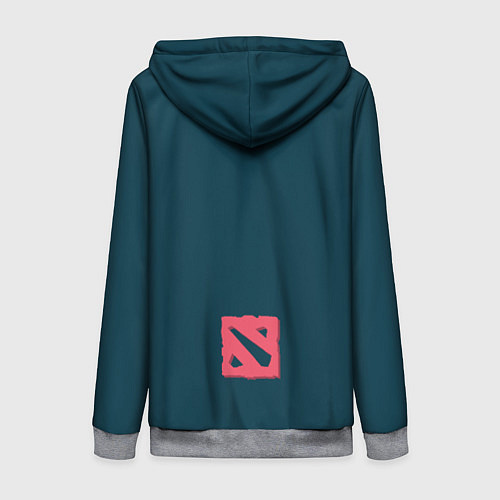 Женская толстовка на молнии Night Crawler Dota 2 / 3D-Меланж – фото 2