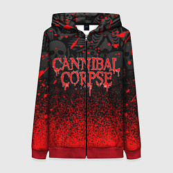 Женская толстовка на молнии CANNIBAL CORPSE