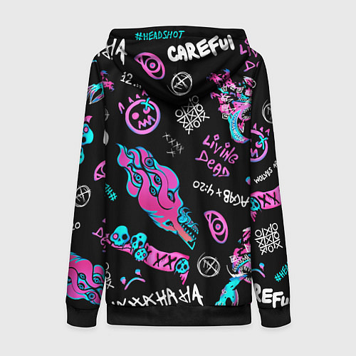 Женская толстовка на молнии CS GO / 3D-Черный – фото 2