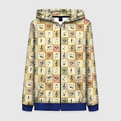 Женская толстовка на молнии Музыкант