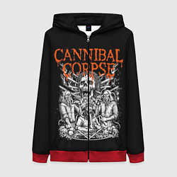 Женская толстовка на молнии Cannibal Corpse