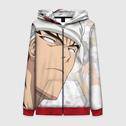 Толстовка на молнии женская Bleach Anime Abarai Renji, цвет: 3D-красный