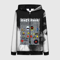 Женская толстовка на молнии Daft punk modern