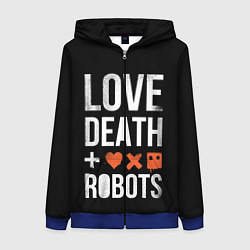 Женская толстовка на молнии Love Death Robots