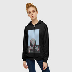 Толстовка на молнии женская WorLdMirNy NEO, цвет: 3D-черный — фото 2