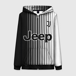 Толстовка на молнии женская ЮВЕНТУС JUVENTUS, цвет: 3D-черный