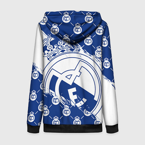 Женская толстовка на молнии REAL MADRID РЕАЛ МАДРИД / 3D-Черный – фото 2