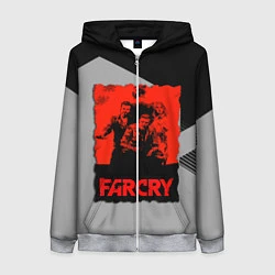 Толстовка на молнии женская FARCRY, цвет: 3D-меланж