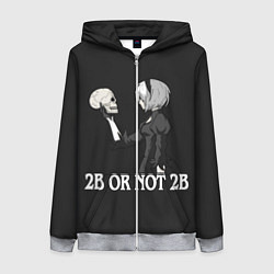 Толстовка на молнии женская 2B OR NOT 2B, цвет: 3D-меланж