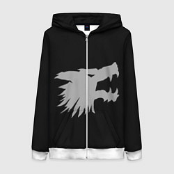 Толстовка на молнии женская Гангрел, цвет: 3D-белый