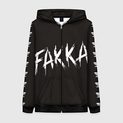Толстовка на молнии женская FAKKA, цвет: 3D-черный