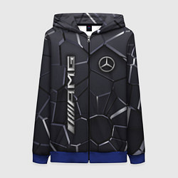 Женская толстовка на молнии Mercedes AMG 3D плиты
