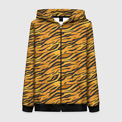 Женская толстовка на молнии Тигровый Окрас Tiger