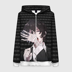 Женская толстовка на молнии Дазай Осаму Исповедь неполноценного человека