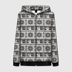 Толстовка на молнии женская Squirrel Pattern, цвет: 3D-черный