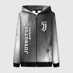 Толстовка на молнии женская ЮВЕНТУС Juventus Sport Абстракция, цвет: 3D-черный