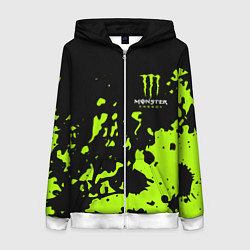 Женская толстовка на молнии Monster Energy green